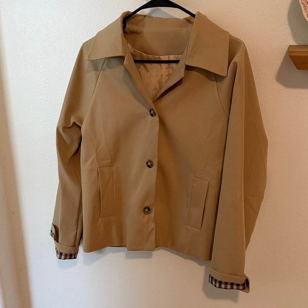 Cropped Trench Coat